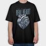 Mechanical Heart Anatomy Real Heart, Tricou Oversize Barbati (Unisex)