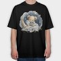 Teddy Bear Night, Tricou Oversize Barbati (Unisex)