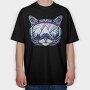 Cat Ski Glasses Skii, Tricou Oversize Barbati (Unisex)