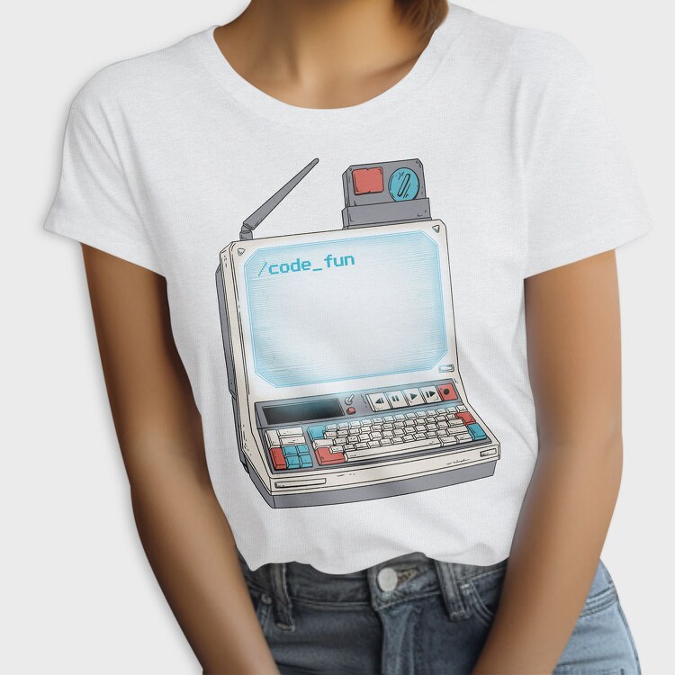 Old Computer Technology Code Fun, Tricou Femei