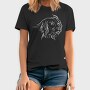 Dog German Breed Line Art Kleiner Munsterlander, Tricou Barbati (Unisex)