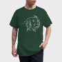 Dog German Breed Line Art Kleiner Munsterlander, Tricou Barbati (Unisex)