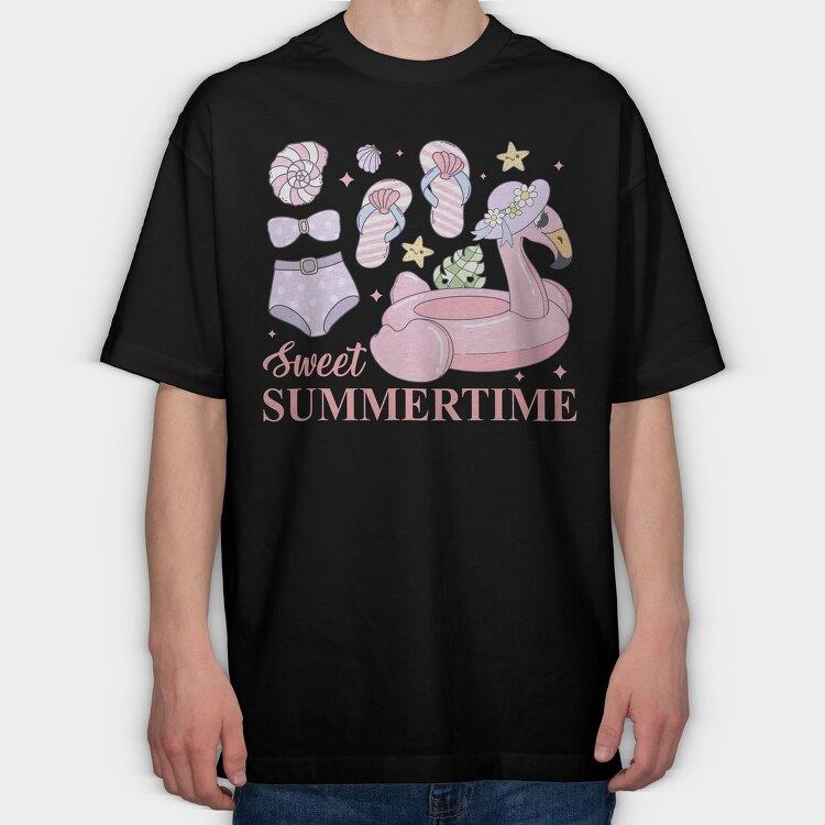 Sweet Summertime, Tricou Oversize Barbati (Unisex)