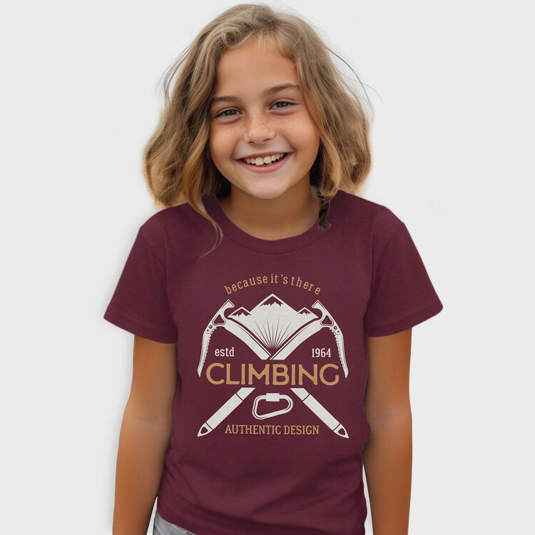 climbing mountain, Tricou Copii