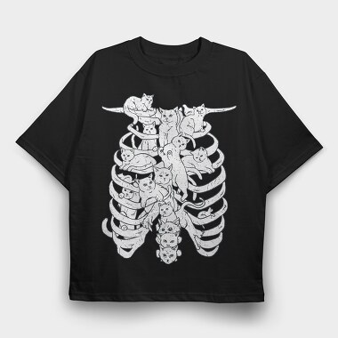 Cat Spine, Tricou Oversize Barbati (Unisex)