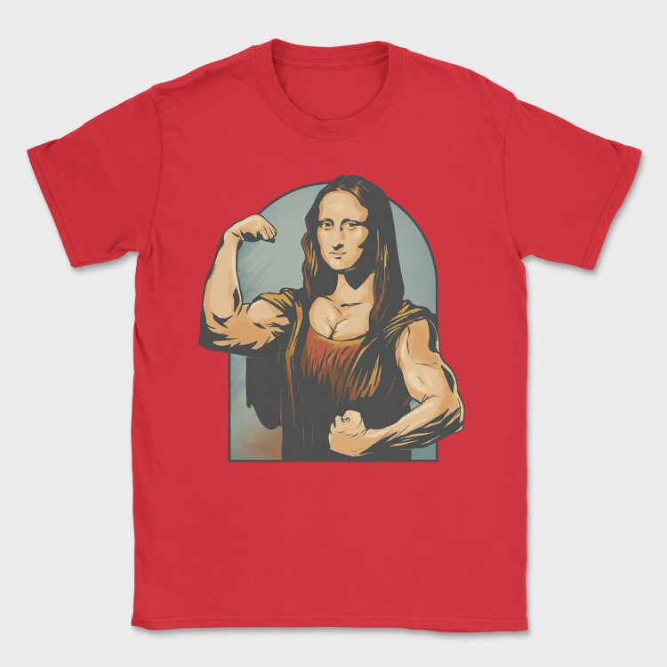 Mona Lisa Lifter, Tricou Barbati (Unisex)