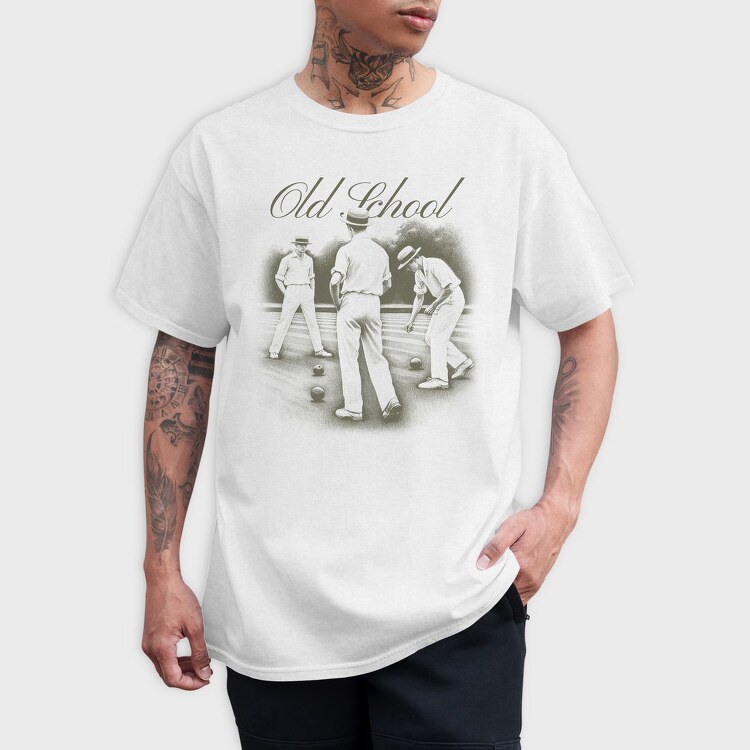 Old School Bowlers Vintage, Tricou Barbati (Unisex)