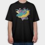 Cool Alligator, Tricou Oversize Barbati (Unisex)