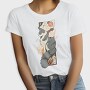 Cat Sunset Japanese Traditional, Tricou Femei