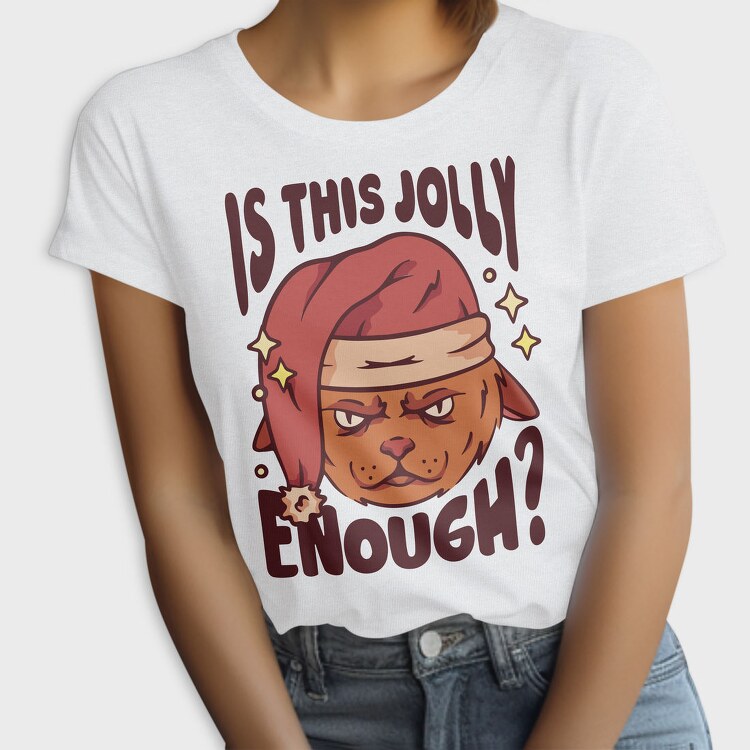Cool Anti Christmas Cat, Tricou Femei