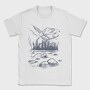 Monochrome Fisherman, Tricou Barbati (Unisex)