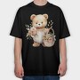 Teddy Flower Basket, Tricou Oversize Barbati (Unisex)