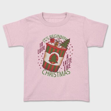 Christmas Latte A Latte Like, Tricou Copii