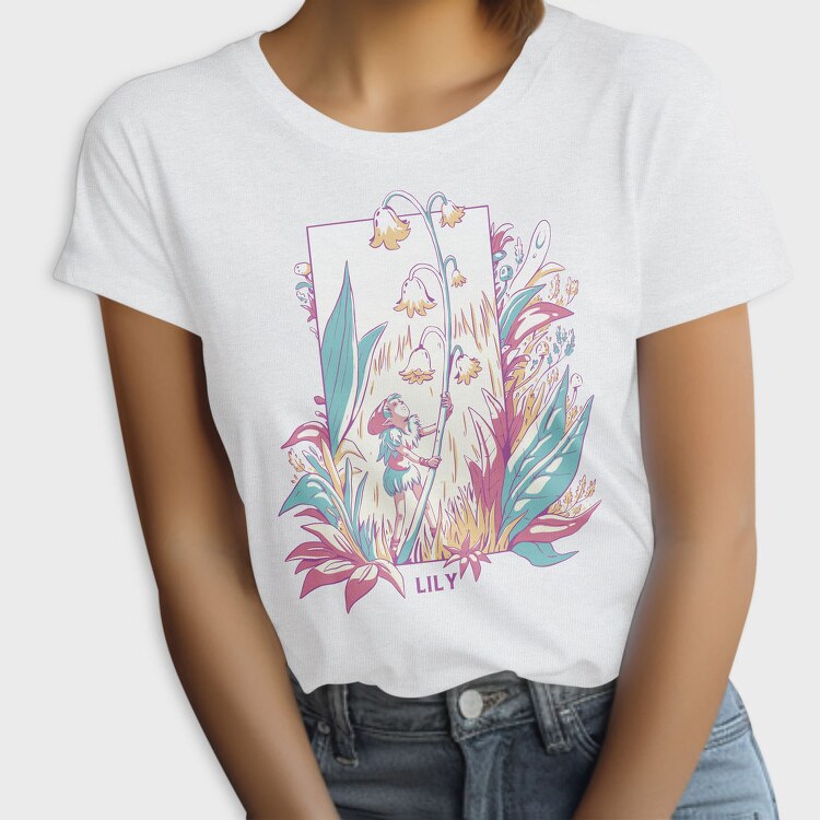 Cute Fairy With Flowers And Plants Fairycore, Tricou Femei