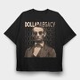 Money Abraham Glasses, Tricou Oversize Barbati (Unisex)