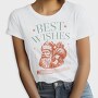 Vintage Santa Best Wishes Grunge, Tricou Femei
