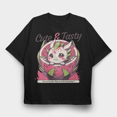 Cute Fantasy Dragon, Tricou Oversize Barbati (Unisex)