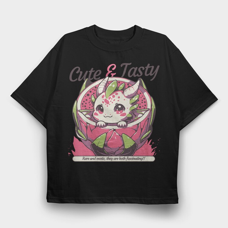 Cute Fantasy Dragon, Tricou Oversize Barbati (Unisex)