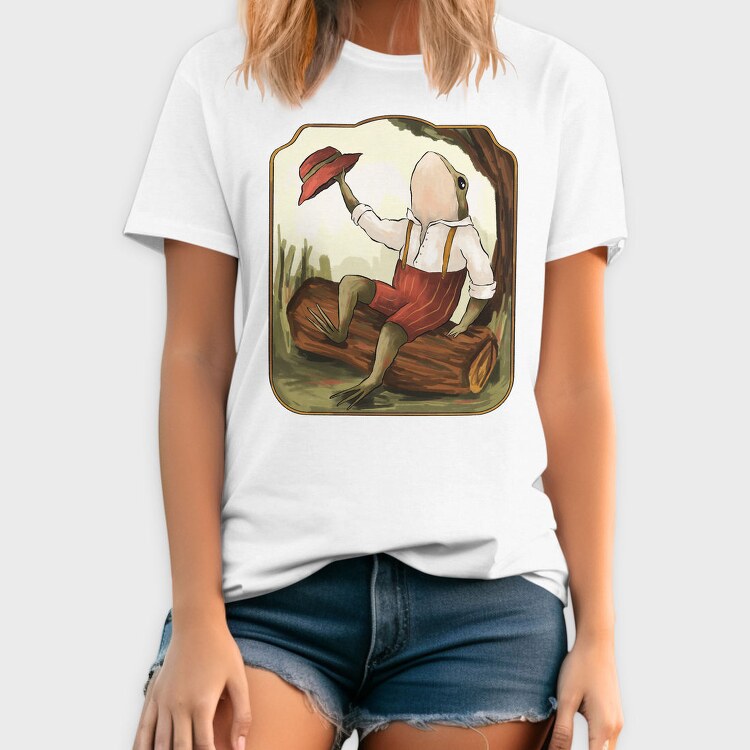 Vintage Toad Hat Illustrations 08, Tricou Barbati (Unisex)