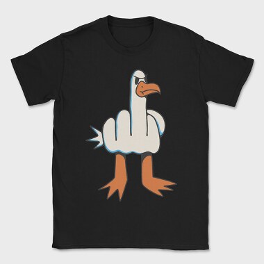 Middle Finger Seagull, Tricou Barbati (Unisex)