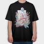 Cute Fantasy Fairy With Flowers Fairycore, Tricou Oversize Barbati (Unisex)