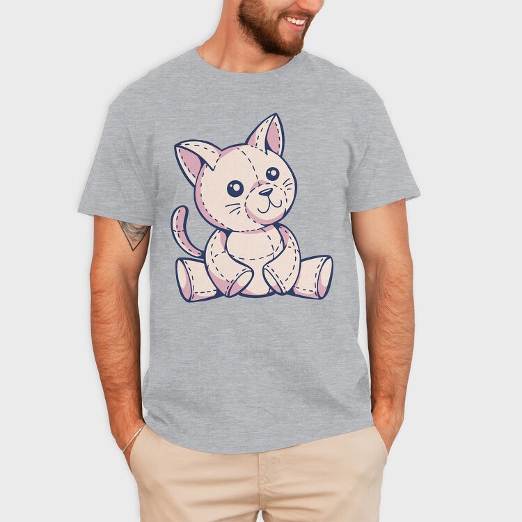 Cat Toy Plushie, Tricou Barbati (Unisex)