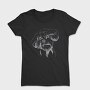 Cool Dog Illustration Doodle, Tricou Femei