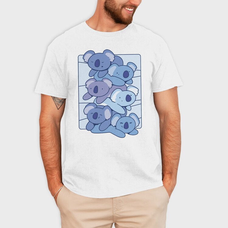 Koala Animal Cute Tower, Tricou Barbati (Unisex)