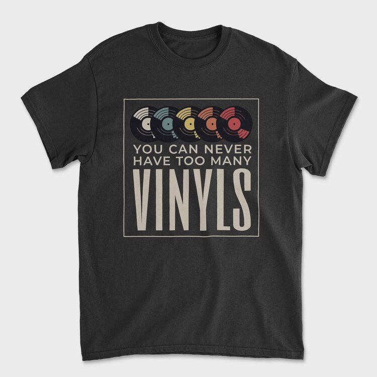 Vinyl Records Quote, Tricou Barbati (Unisex)