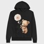 Teddy Flower Lover, Hanorac Oversize Barbati (Unisex)