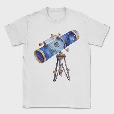 Telescope Stars Night, Tricou Barbati (Unisex)
