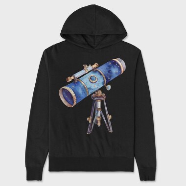 Telescope Stars Night, Hanorac Oversize Barbati (Unisex)