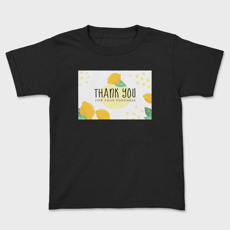 Thank You For Your Purchase, Tricou Copii
