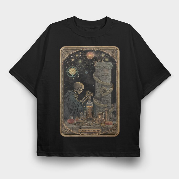 The Alchemist Of Mysteries, Tricou Oversize Barbati (Unisex)