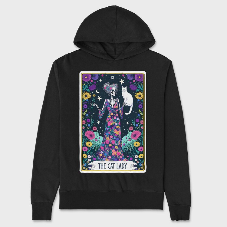 The Cat Lady, Hanorac Oversize Barbati (Unisex)