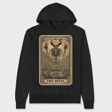 The Devil Card, Hanorac Oversize Barbati (Unisex)