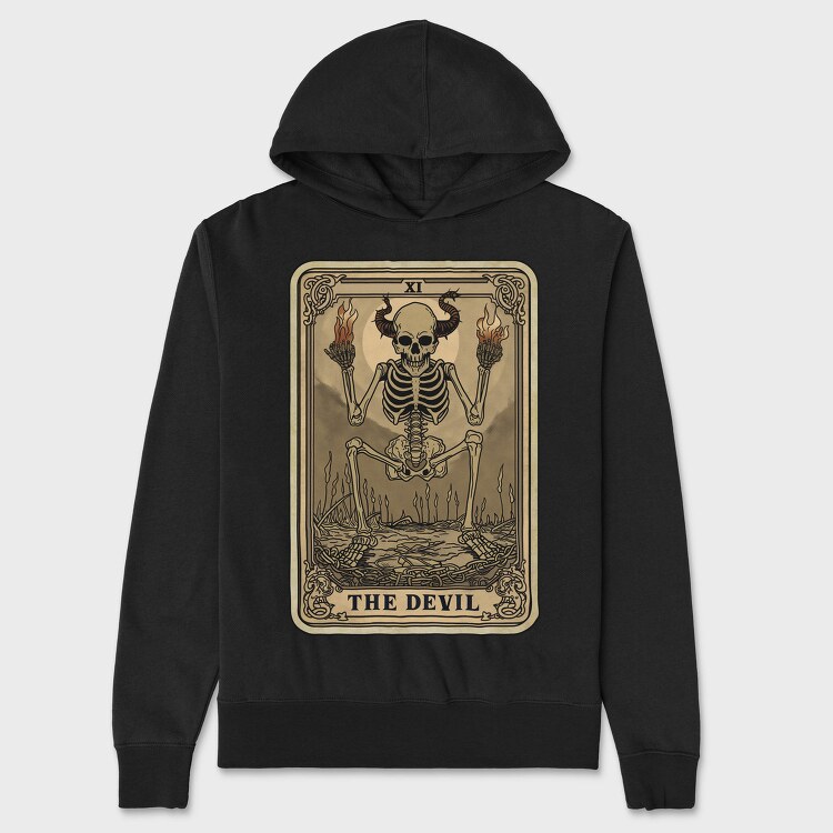 The Devil Card, Hanorac Oversize Barbati (Unisex)