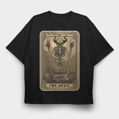 The Devil Card, Tricou Oversize Barbati (Unisex)