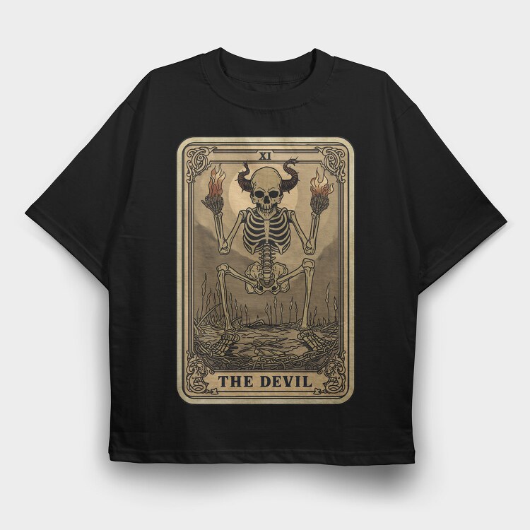 The Devil Card, Tricou Oversize Barbati (Unisex)