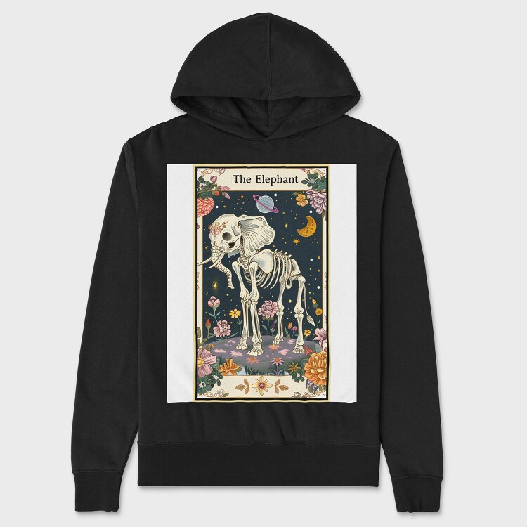 The Elephant Skeleton, Hanorac Oversize Barbati (Unisex)