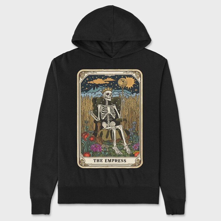 The Empress Skeleton, Hanorac Oversize Barbati (Unisex)