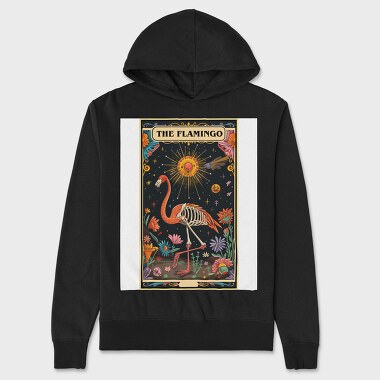 The Flamingo Skeleton, Hanorac Oversize Barbati (Unisex)