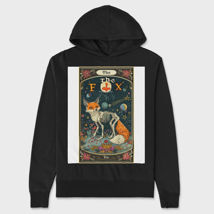 The Fox Skeleton, Hanorac Oversize Barbati (Unisex)