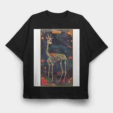 The Giraffe Skeleton, Tricou Oversize Barbati (Unisex)