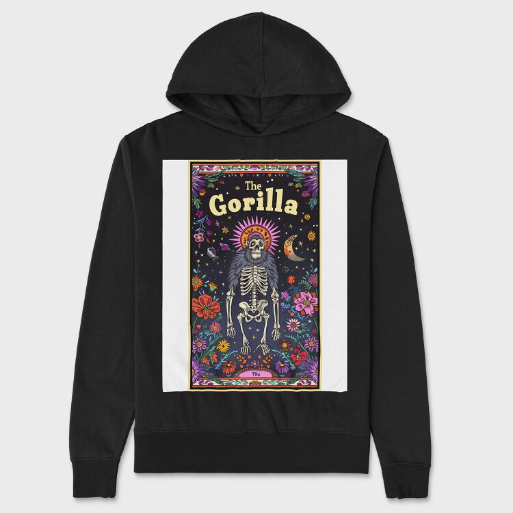 The Gorilla Skeleton, Hanorac Oversize Barbati (Unisex)