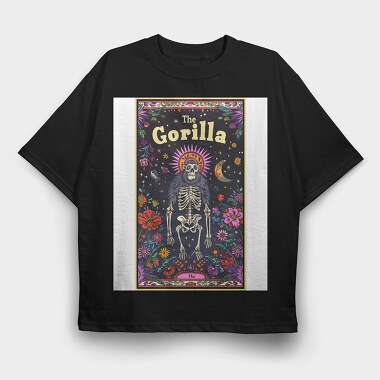The Gorilla Skeleton, Tricou Oversize Barbati (Unisex)
