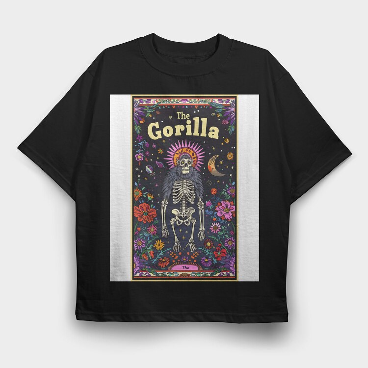 The Gorilla Skeleton, Tricou Oversize Barbati (Unisex)