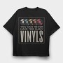 Vinyl Records Quote, Tricou Oversize Barbati (Unisex)