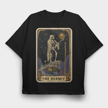 The Hermit Card, Tricou Oversize Barbati (Unisex)