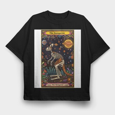 The Kangaroo Skeleton, Tricou Oversize Barbati (Unisex)